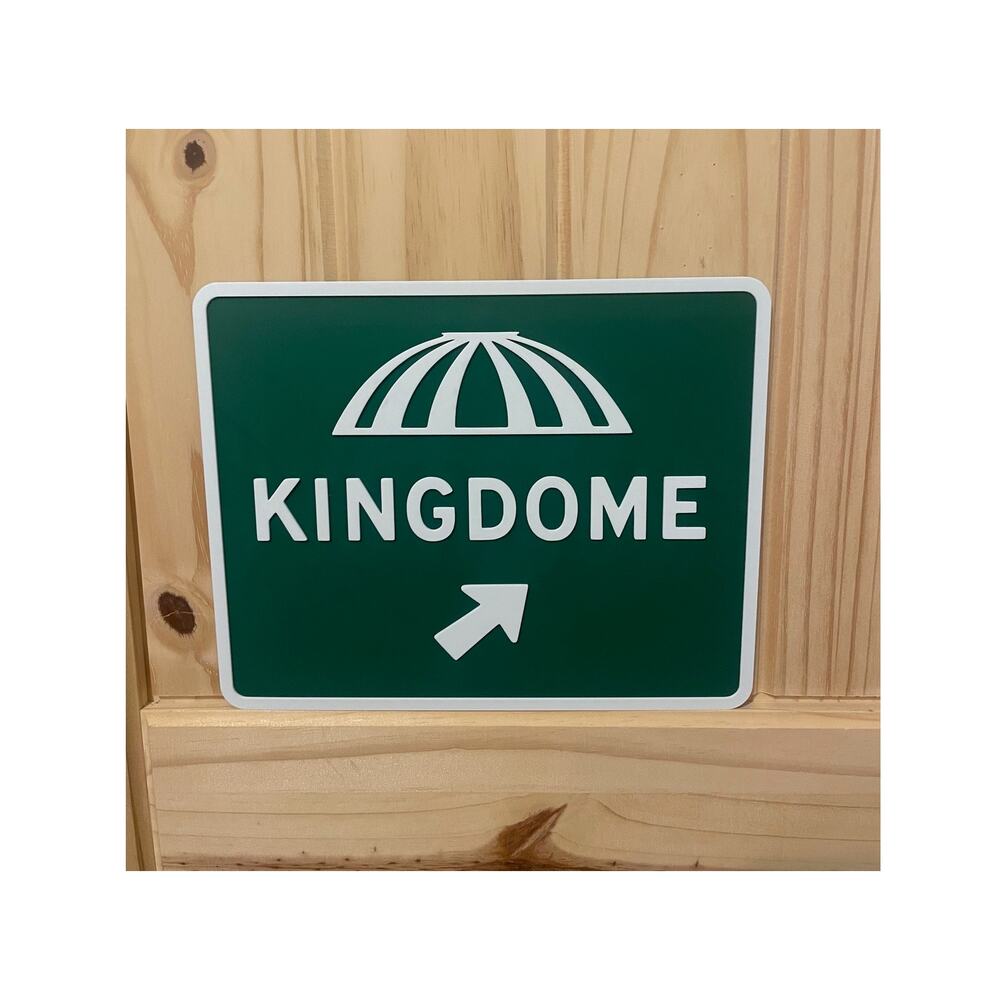 Kingdome Road Sign Seattle Washington Highway Interstate Seahawks Mariners Sonic